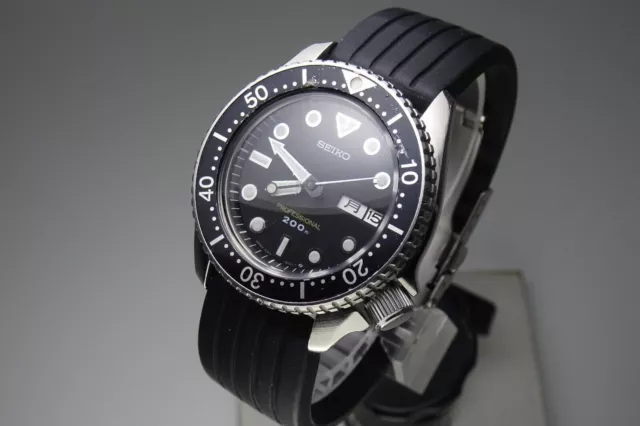 Vintage 1990 GIAPPONE SEIKO QUARTZ DIVER PROFESSIONAL 200M 7C43-6010 7J Quarzo.