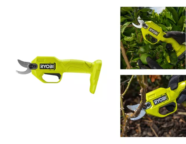 Ryobi 18V ONE+ Cordless Bypass Pruning Secateurs Powered Hand Pruner - Skin Only