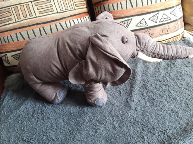 Peluche Doudou Elephant Discovery Channel Lansay Longueur 70m Hauteur 23 Cm Env