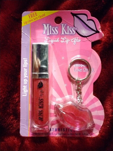 Naturistics Miss Kiss Liquid Lip Glo Love Struck with Lip Gloss Key Chain - Pink