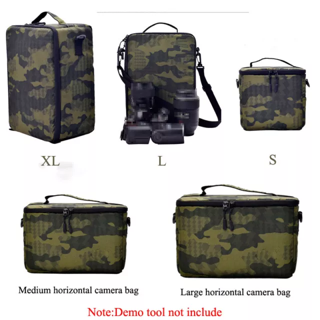 SLR Digital Camera Backpack Shoulder Bag Insert Partition Padded Waterproof Case