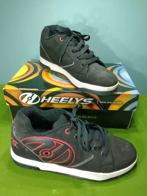 Heelys Propel 2.0 Skate Shoes With Wheels Men's Sz 7 Wheeled Sneaker Black