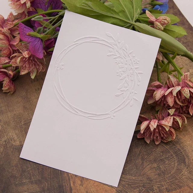 Garland Plastic Template Embossing Folders for DIY Scrapbooking Photo Album