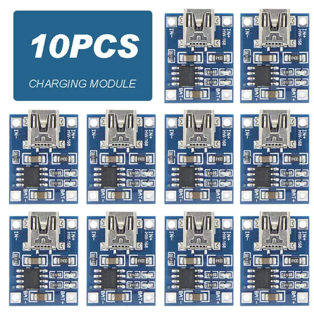 10X TP4056 1A Micro USB Charger Module For Lipo Lithium Battery Charging Board