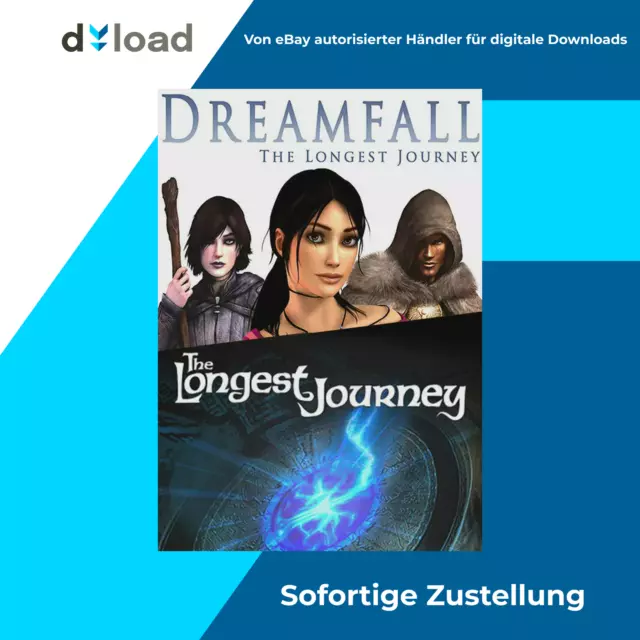 The Longest Journey + Dreamfall - PC Steam Spiel Key (2013) PAL