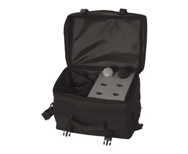 On Stage OSMB7006 6-Space Microphone Bag with Cable Compartment