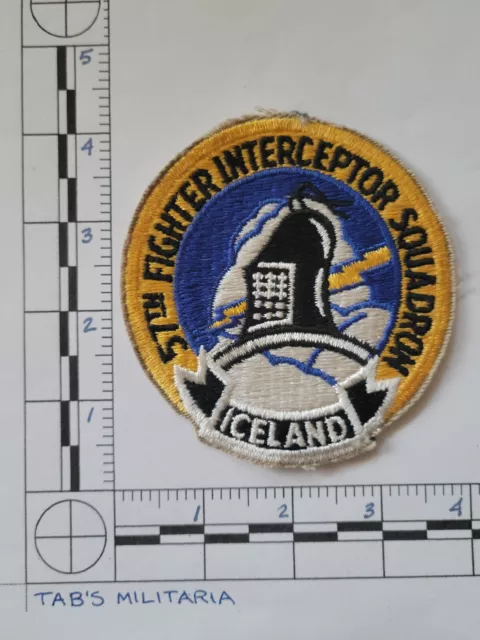 USAF Original Air Force 57th Fighter Interceptor Squadron Iceland Patch B0033