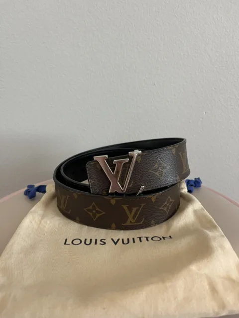 Louis Vuitton LV Pyramide 40mm Reversible Black autres Cuirs. Size 85 cm