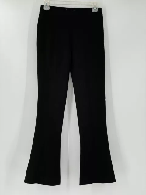 Club Monaco Black Slim Fit Flare Leg Pull On Pants Sz 00 NWT