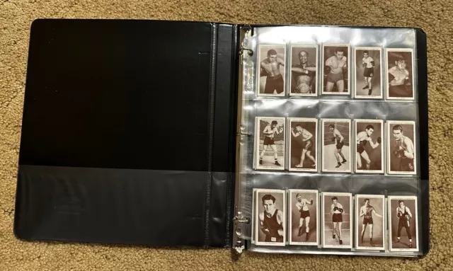 1938 Churchman Boxing Personalities Complete Set 50 Louis, Johnson Album