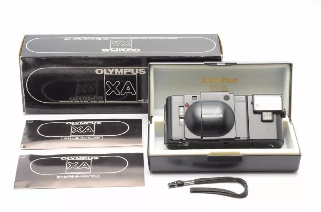 Rara Olympus XA A11 35mm Telemetro Film Fotocamera Con Scatola Da Giappone