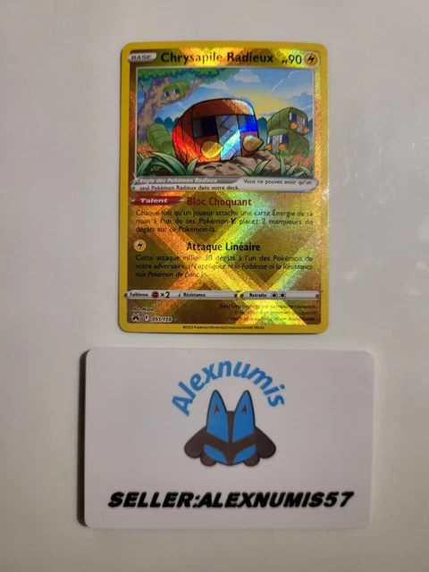 Carte Pokemon CHRYSAPILE RADIEUX 051/159 EB12.5 FR NEUF