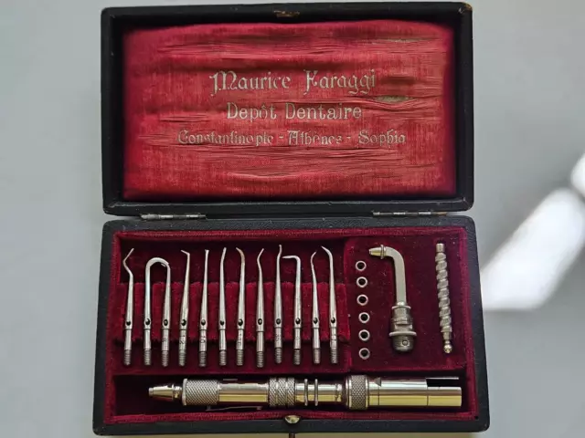 Antique Constantinople Dental Instruments Tools Dentist Unique Find SUPER RARE
