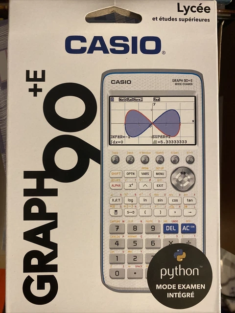 NEW CASIO GRAPH 90+E Graphing Calculator - Exam Mode & Python Language ...