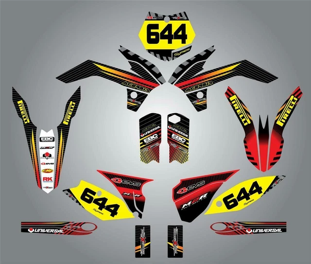 Honda Brazillian XR 200R - XL 200 94/03 Full  Custom Graphic  Kit -FACTORY STYLE