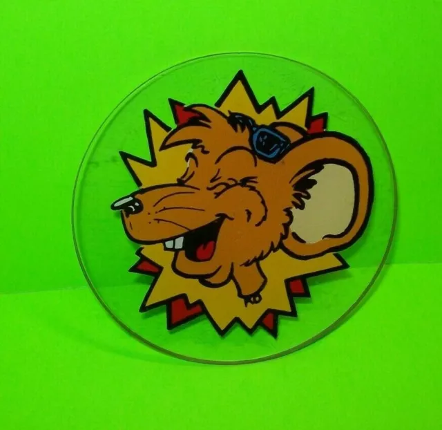 Mousin Around Pinball Machine Plastic Drink Coaster Game Mouse With Glasses