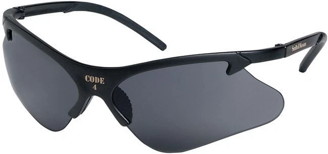 Smith & Wesson Code 4 Safety Glasses with Smoke Lenses ANSI Z87