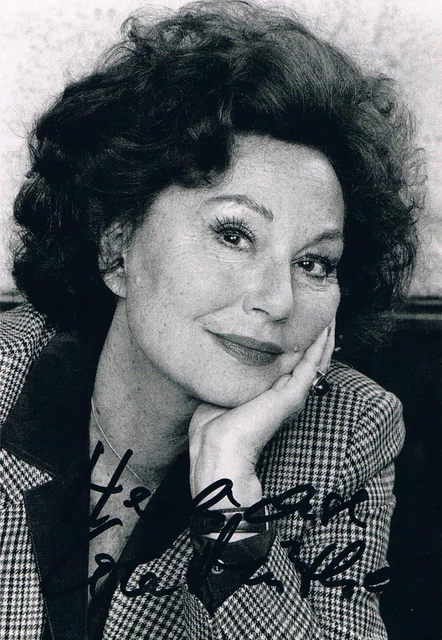 LOLA MÜTHEL, SCHAUSPIELERIN, original Autogramm auf einem Foto