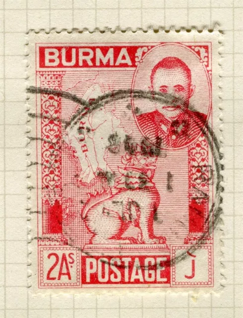 BURMA; 1948 early Independence issue fine used 2a. value