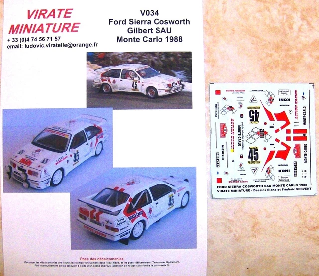 S8705 1/43 Ford Sierra RS Cosworth No.15 7th Tour de Corse Rallye de