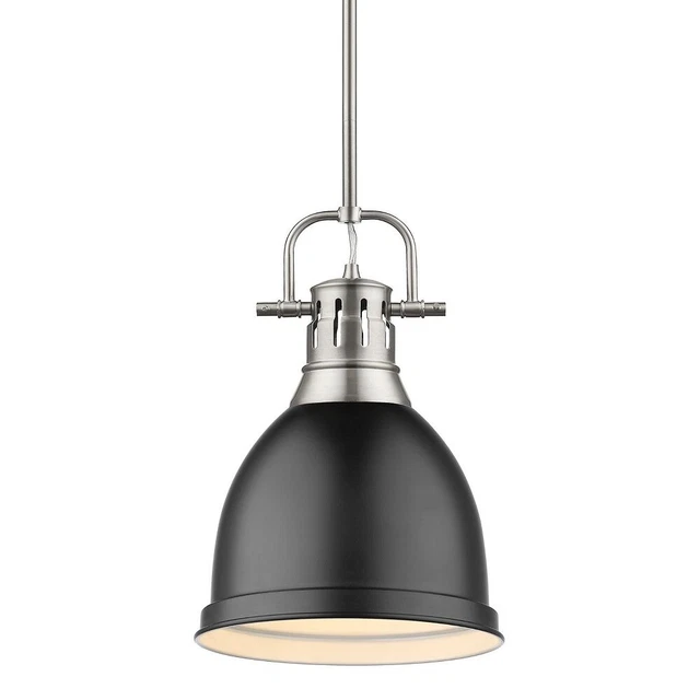 Golden Lighting - One Light Pendant - Duncan - 1 Light Small Pendant with Rod in