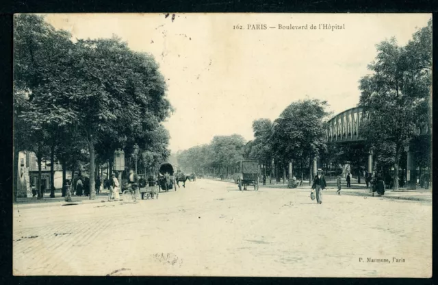 CPA - Carte Postale - France - Paris - Boulevard de l'Hôpital - 1908 (CP21940Ok)