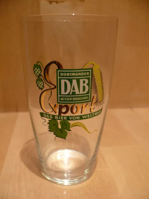 Bierglas 0,2 l - Dortmunder DAB Export - Das Bier von Weltruf