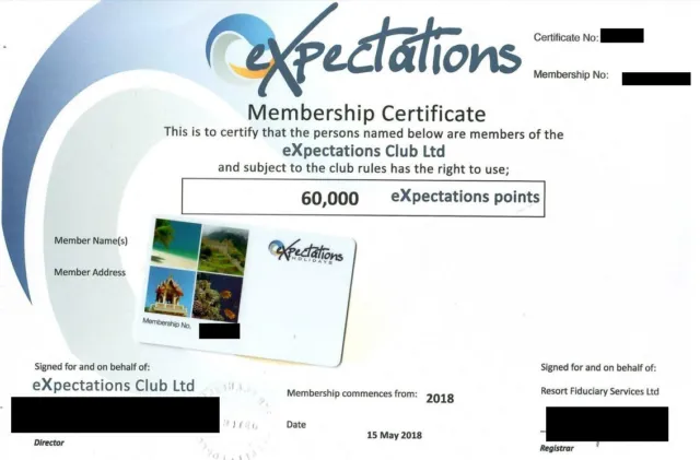RCI Timeshare Platinum Membership With Expectations