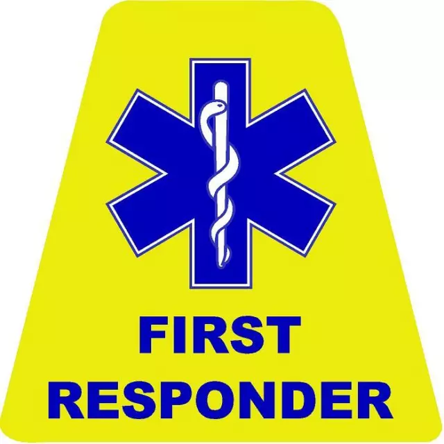 EMS First Responder HELMET TETS TETRAHEDRONS HELMET STICKER  EMT REFLECTIVE