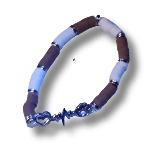 Bracciale Regolabile Fatto A Mano Con Zampa E Cuore – Oro Rosa E Marrone, Con Sacchetto Regalo