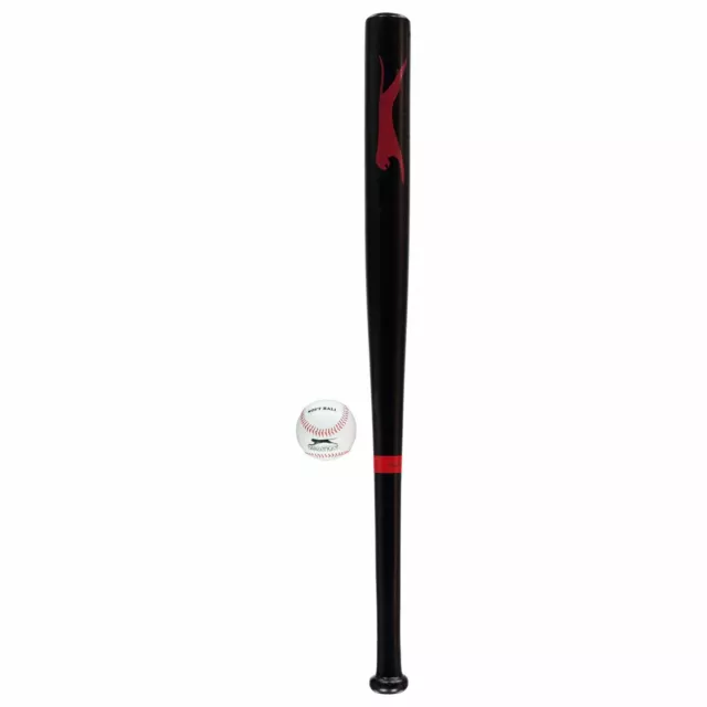 Slazenger Kids Wooden Bat Set Junior Baseball Softball