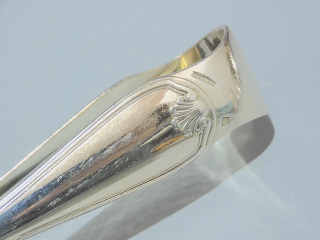 Ancienne Pince à Sucre CHRISTOFLE Gallia, Argent Plaqué, Motif Fleurs, France 1920-1949