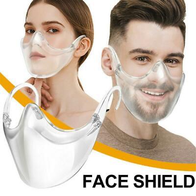 Clear Anti Fog Face Mask Shield Plastic Reusable Protective Transparent Cover