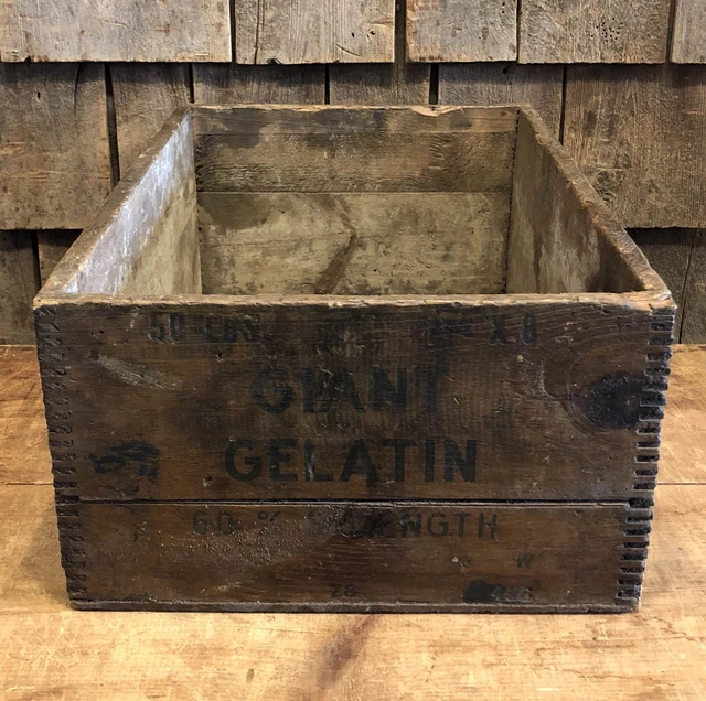Antique ATLAS POWDER Co. Explosive Box Advertising Wooden Crate 2