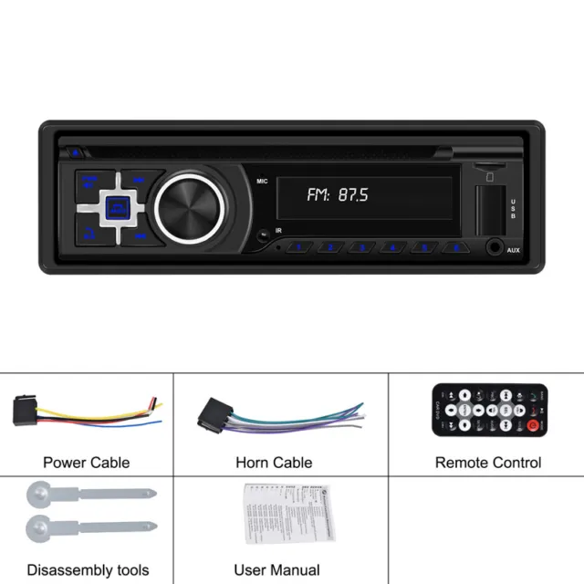 12V DVD/CD Car Stereo FM/AM Radio Car Player BT Stereo MP3 TF BT USB AUX Part