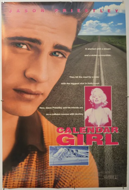 CALENDAR GIRL (1993) Original Cinema One Sheet Movie Poster - Jason Priestley