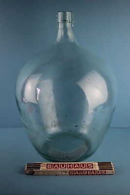 Alter  Glasballon Transparent Ca 10 Liter Nr 94 7