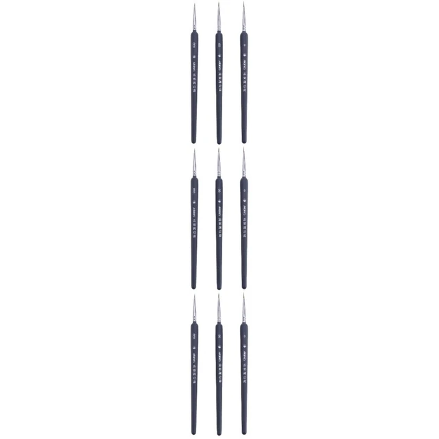 9 pcs Pennelli a olio Pittura ad acquerello Strumento