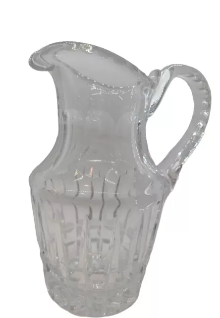 Vintage Gorham Crystal Heavy Clear Glass Beverage Pitcher Carafe