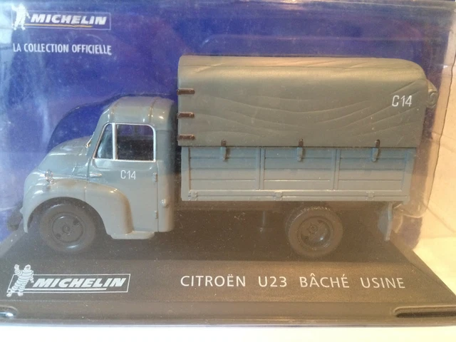 MICH6 voiture 1/43 IXO altaya MICHELIN : CITROEN U23 Bâché usine
