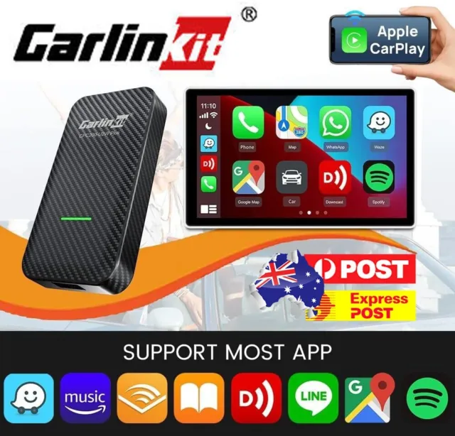 Carlinkit Wireless Apple CarPlay Multimedia Video AI BOX USB Plug & Play Adapter