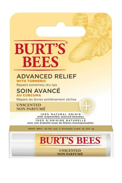 Burts Bees Lèvre Baume Avancé Soulagement 4.25g sans Parfum Lips