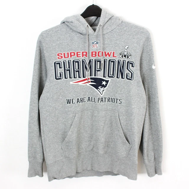Nike New England Patriots Uomo M NFL Felpa con cappuccio Felpa Super Bowl...
