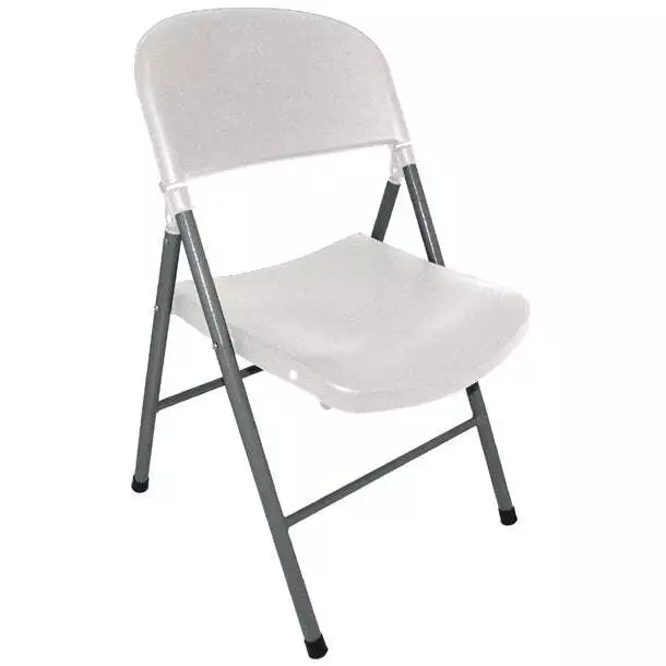 Bolero Foldaway Utility Chairs White (Pack of 2) PAS-CE692