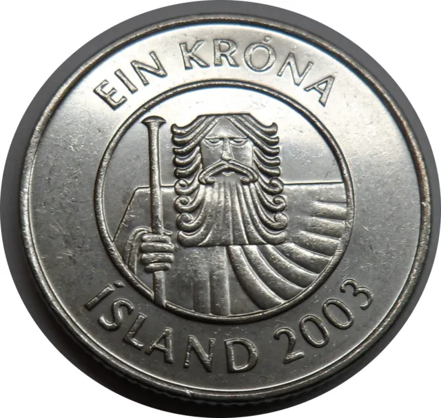 Island  1 Krona 2003 ## 1