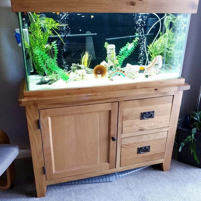 Aqua oak fish tank cheap
