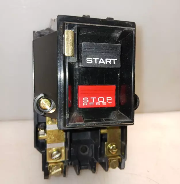 Square D 2510 Mbo1 Size M-0 Manual Motor Starter 2 Hp @ 230V 1 Hp @ 115 Vac