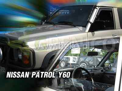 J&J AUTOMOTIVE Deflecteurs dair déflecteurs de Vent Compatible avec Nissan Patrol Y61 3 Portes 1997-prés 2 pièces 