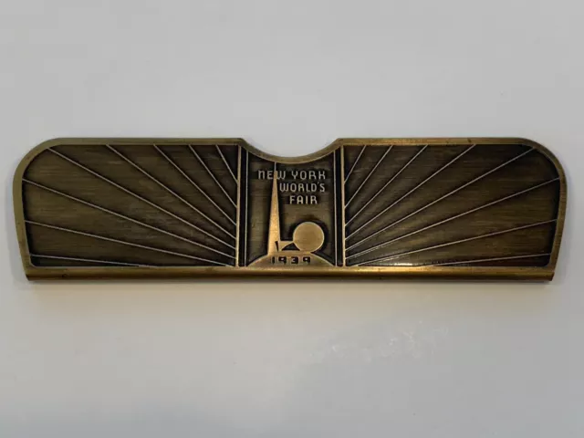 1939 New York World’s Fair Metal Comb Holder