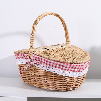 2 pezzi NATURAL Real cane webbing tessitura Cesto HOME CUCINA CONTENITORE UTENSILE DECORO 
